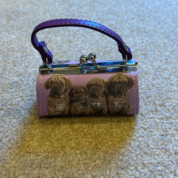 Handbags - Small change pocket purse with dogs